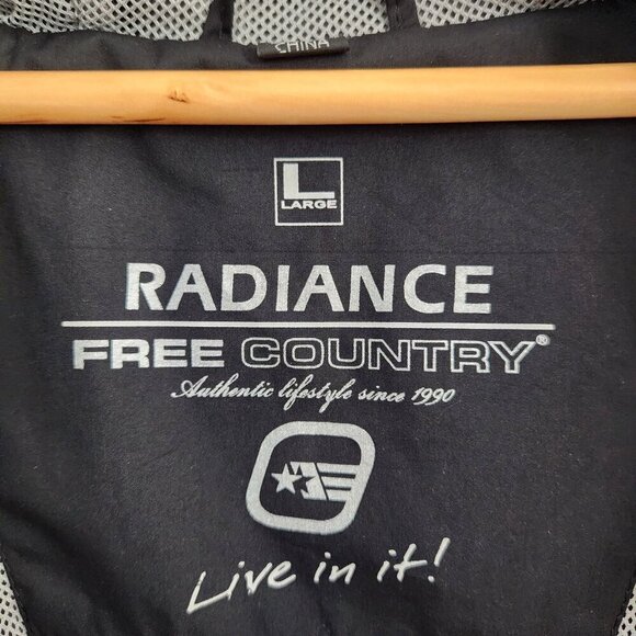 Free Country Black Zip Up Rain Jacket - Picture 8 of 10